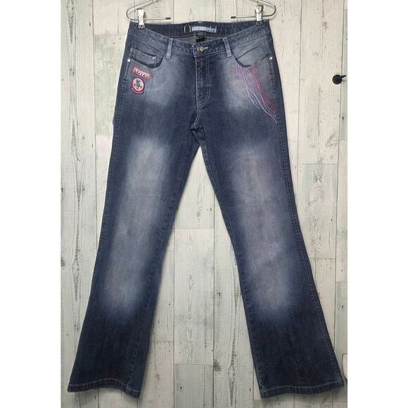 Lot29 Bugs Bunny Looney Toons Embellished Straight Leg / Bootcut Jeans Sz 29 Wai - Picture 1 of 8
